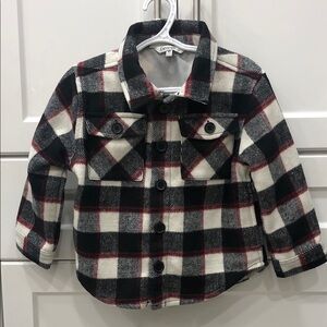 George Kids Plaid Flannel Button-Down Shirt – Size 4T